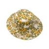 Cappello a secchiello in tela con motivo floreale DT, multicolore