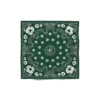 Bandana verde con motivo Paisley e Cotton Wreath di cotone