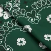 Bandana verde con motivo Paisley e Cotton Wreath di cotone
