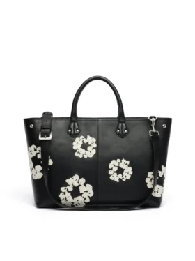 Borsa in pelle “Cotton Wreath” grande