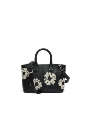 Borsa in pelle “Cotton Wreath” piccola