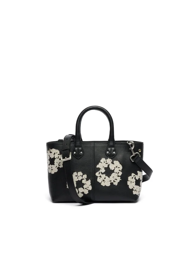 Borsa in pelle “Cotton Wreath” piccola