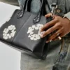 Borsa in pelle “Cotton Wreath” piccola