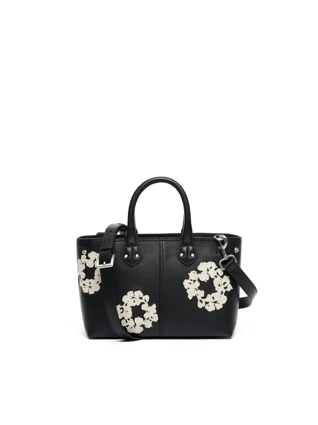Borsa in pelle “Cotton Wreath” piccola