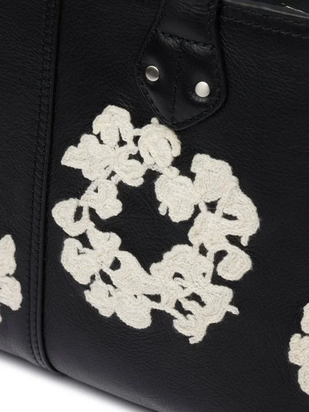 Borsa in pelle “Cotton Wreath” piccola
