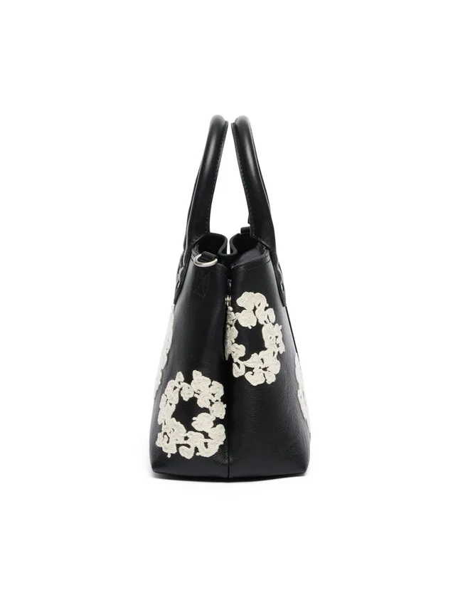 Borsa in pelle “Cotton Wreath” piccola