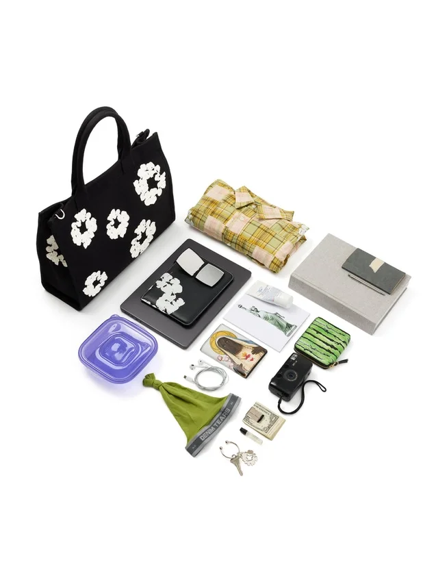 Borsa in tela Cotton Wreath grande