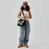 Borsa in tela Cotton Wreath, piccola