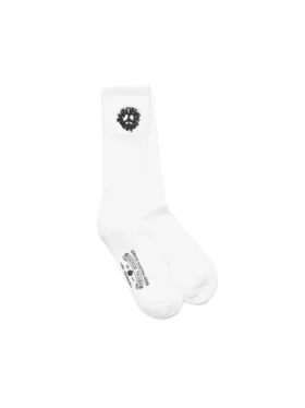 Calze in cotone con motivo "Peace Wreath", confezione da 3, bianco