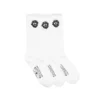 Calze in cotone con motivo "Peace Wreath", confezione da 3, bianco