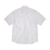 Camicia DT Panther a maniche corte con bottoni, bianca
