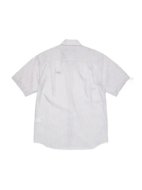 Camicia DT Panther a maniche corte con bottoni, bianca