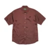 Camicia DT Panther a maniche corte con bottoni, rossa