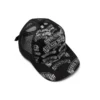 Cappellino da camionista DT con motivo a timbri, nero
