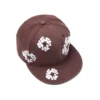 Cappellino fitted in tela New Era 59FIFTY con motivo "Cotton Wreath" - Marrone