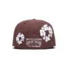 Cappellino fitted in tela New Era 59FIFTY con motivo "Cotton Wreath" - Marrone
