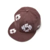 Cappellino fitted in tela New Era 59FIFTY con motivo "Cotton Wreath" - Marrone