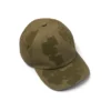 Cappellino floccato "Cotton Wreath" color cuoio