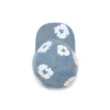 Cappellino in Denim grezzo con motivo "Cotton Wreath", lavaggio chiaro