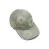 Cappellino in Denim grezzo con motivo "Cotton Wreath" monocromatico, lavaggio scuro
