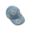 Cappellino in Denim grezzo "Mono Cotton Wreath" con lavaggio chiaro