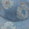 Cappellino in Denim grezzo "Mono Cotton Wreath" con lavaggio chiaro