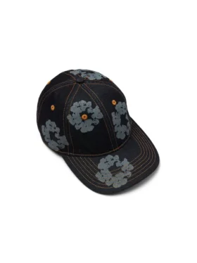 Cappellino in Denim grezzo "Mono Cotton Wreath" Indaco lavato