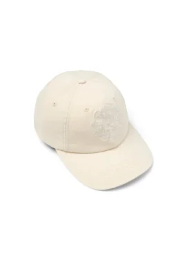Cappellino in Denim Mono U color crema