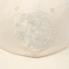 Cappellino in Denim Mono U color crema
