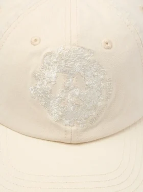 Cappellino in Denim Mono U color crema