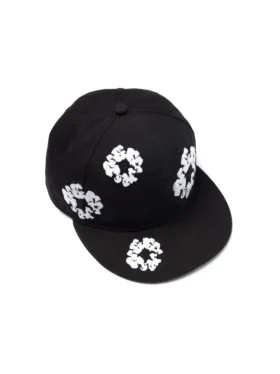 Cappellino in tela New Era 59FIFTY con motivo "Cotton Wreath", nero