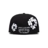 Cappellino in tela New Era 59FIFTY con motivo "Cotton Wreath", nero