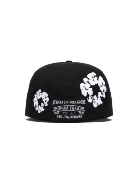 Cappellino in tela New Era 59FIFTY con motivo “Cotton Wreath”, nero