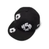 Cappellino in tela New Era 59FIFTY con motivo "Cotton Wreath", nero