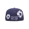 Cappellino New Era 59FIFTY in tela con motivo "Cotton Wreath", indaco