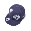 Cappellino New Era 59FIFTY in tela con motivo "Cotton Wreath", indaco