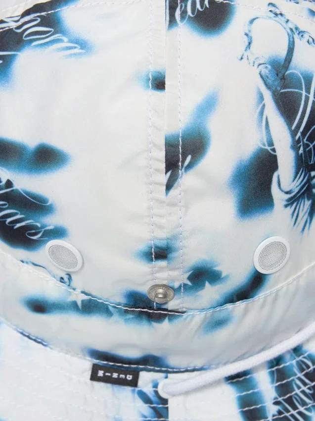 Cappello a secchiello Cloud Camo bianco
