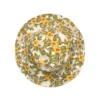 Cappello a secchiello in tela con motivo floreale DT, multicolore