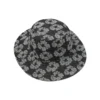 Cappello a secchiello Jacquard Wreath, lavato nero
