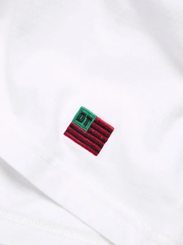Confezione da 3 magliette a maniche lunghe DT Flag, bianco