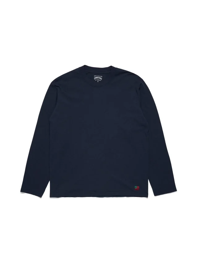 Confezione da 3 magliette a maniche lunghe DT Flag blu navy