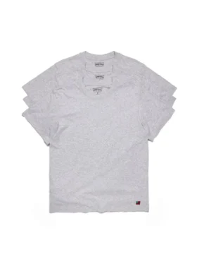 Confezione da 3 magliette DT Flag, grigio