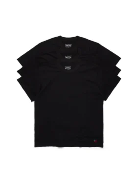 Confezione da 3 magliette DT Flag, nero