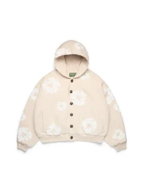 Cotton Wreath Hoodie color avena