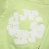 Cotton Wreath Hoodie con cappuccio e zip, color menta