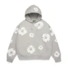 Cotton Wreath Hoodie Grigio