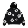 Cotton Wreath Hoodie nera