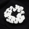 Cotton Wreath Hoodie nera