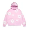 Cotton Wreath Hoodie rosa cipria
