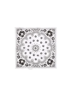 Cotton Wreath Paisley bandana bianca
